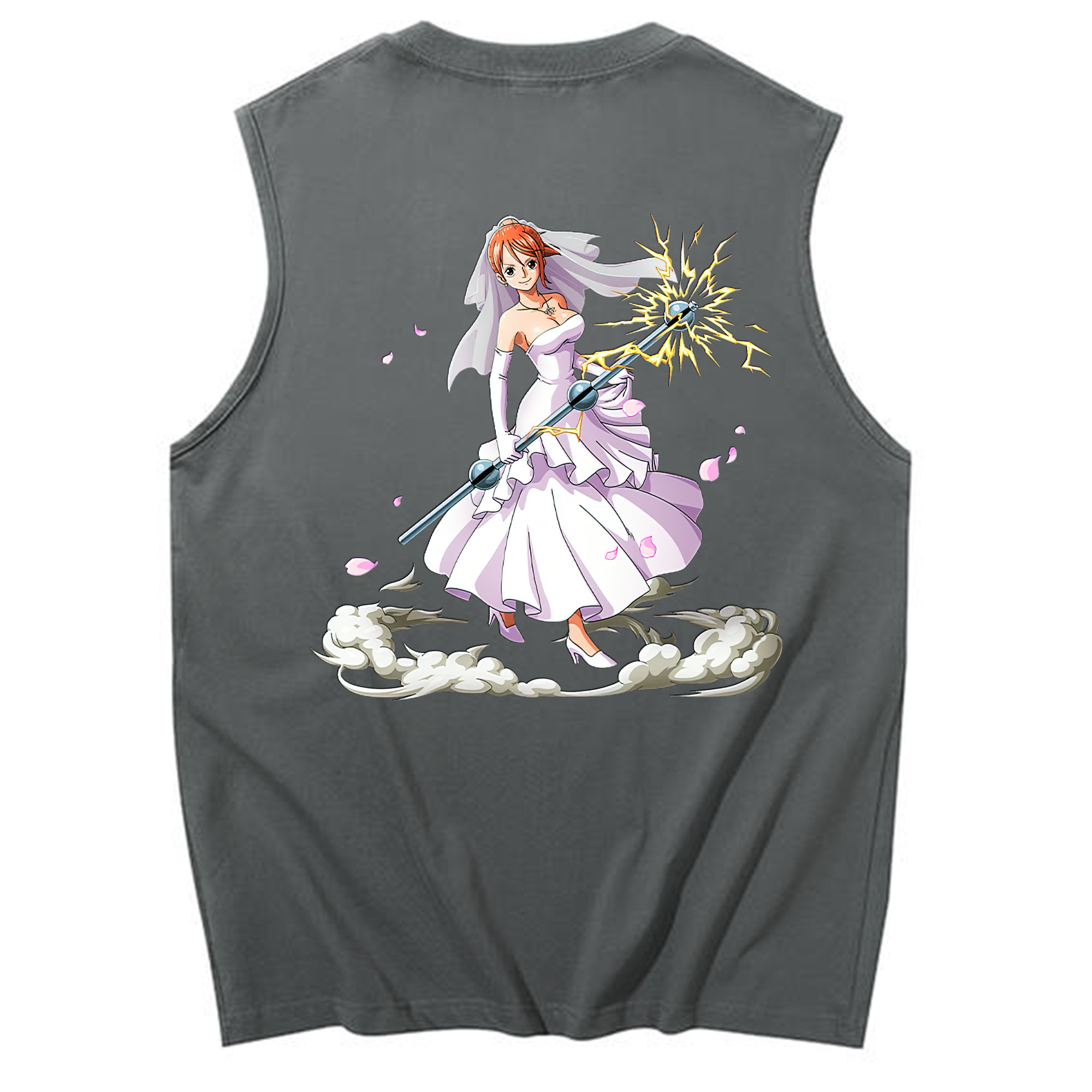 ワンピース ナミ ONE PIECE Nami コットン100％タンクトップ（背面プリント）